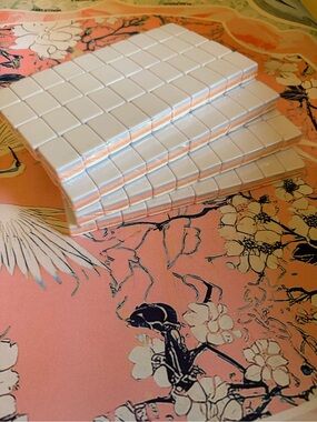 Lavender Lilac Purple and Pink Mahjong Tiles